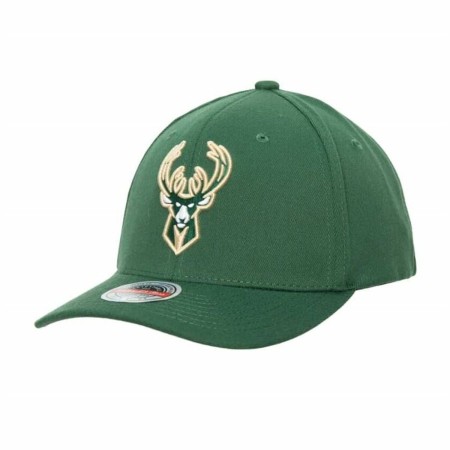 Casquette de Sport Mitchell & Ness Milwaukee Bucks Vert foncé (Taille unique)