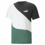 Camiseta Puma Power Cat Verde Hombre