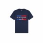 Camiseta Champion Crewneck Azul Hombre