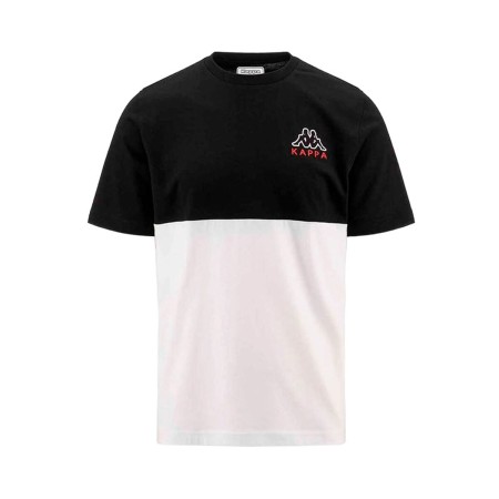 Camiseta Kappa Edwin CKD Blanco Negro Hombre