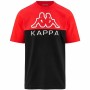 Camiseta Kappa Emir CKD Negro Rojo Hombre