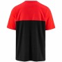 Camiseta Kappa Emir CKD Negro Rojo Hombre