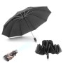Parapluie Pliable à Fermeture Inversée avec LED Folbrella InnovaGoods Noir (Reconditionné A)