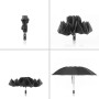 Parapluie Pliable à Fermeture Inversée avec LED Folbrella InnovaGoods Noir (Reconditionné A)
