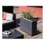 Pot EDA Anthracite Plastique Rectangulaire