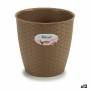 Cache-pot Stefanplast Marron Plastique 19 x 17,5 x 19 cm (12 Unités)