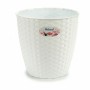 Cache-pot Stefanplast Blanc Plastique 24 x 22,5 x 24 cm (6 Unités)