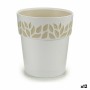 Pot auto-arrosant Stefanplast Cloe Blanc Plastique 19 x 19 x 19 cm (12 Unités)