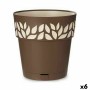 Pot auto-arrosant Stefanplast Cloe Marron Plastique 29 x 29 x 29 cm (6 Unités)