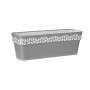 Jardinera Autorriego Stefanplast Cloe Gris Plástico 49,5 x 17 x 19 cm (12 Unidades)