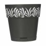 Pot auto-arrosant Stefanplast Gaia Anthracite Plastique 15 x 15 x 15 cm (12 Unités)