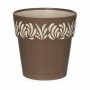 Pot auto-arrosant Stefanplast Gaia Marron Plastique 15 x 15 x 15 cm (12 Unités)