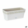 Jardinera Autorriego Stefanplast Gaia Blanco Plástico 13,3 x 12,3 x 29,3 cm (12 Unidades)