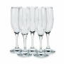 Set de Copas Bistro Champán Transparente Vidrio 190 ml (4 Unidades)