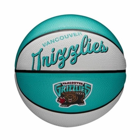 Ballon de basket Mini Wilson NBA Team Retro Aigue marine 3