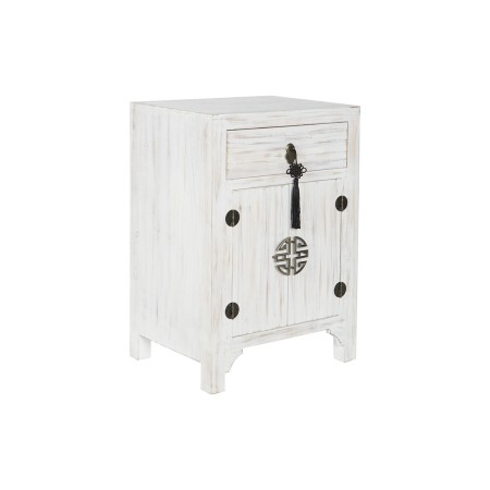 Table de Nuit DKD Home Decor Blanc Sapin Bois MDF 45 x 29 x 60 cm