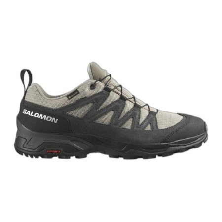 Baskets Salomon X Ward GORE-TEX Cuir Montagne Beige Gris foncé Homme