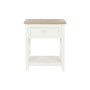 Mesita de Noche DKD Home Decor Beige Natural Madera de Paulonia 49,5 x 35 x 61 cm