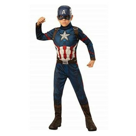 Disfraz para Niños Captain America Avengers Rubies 700647 Azul Blanco (Reacondicionado B)