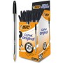 Ensemble de Stylos Bic Cristal Original Noir Plastique (50 Unités) (Reconditionné D)