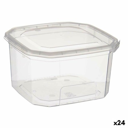 Boîte à repas rectangulaire avec couvercle Transparent polypropylène 750 ml 12,8 x 7,5 x 13,5 cm (24 Unités)