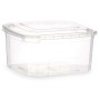 Boîte à repas rectangulaire avec couvercle Transparent polypropylène 1 L 14,1 x 8 x 15,5 cm (12 Unités)