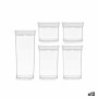 Set de Recipientes de Cocina Herméticos Apilables Transparente ABS (12 Unidades)