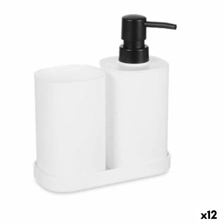 Ensemble de Bain Blanc Noir polypropylène (12 Unités)