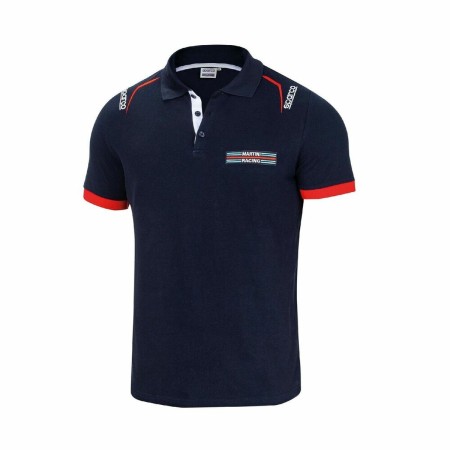 Polo à manches courtes Sparco Martini Racing Blue marine XL