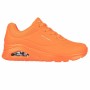 Zapatillas Deportivas Mujer Skechers Uno - Night Shades Naranja