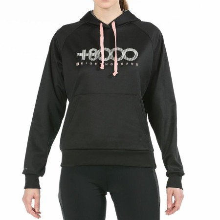 Sudadera con Capucha Mujer +8000 Anahi Negro