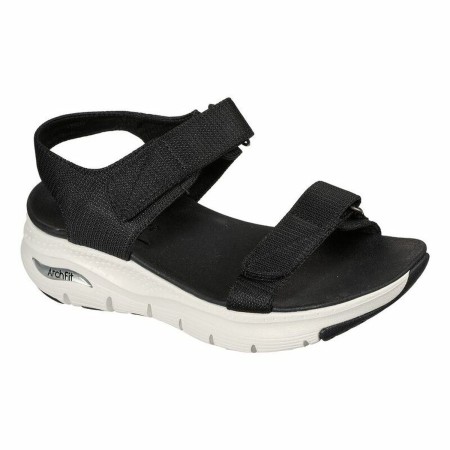 Tongs pour Femmes Skechers Arch Fit Noir