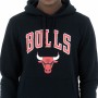 Sudadera con Capucha Hombre New Era NBA Chicago Bulls Negro