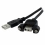 Cable USB USB M Startech USBPNLAFAM1 Negro 30 cm