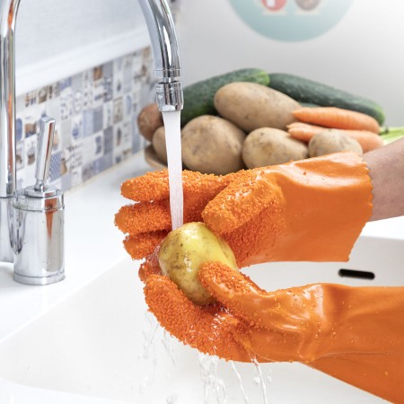 Gants Nettoyants de Fruits et Légumes Glinis InnovaGoods (Reconditionné A)