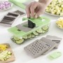 Coupe-Légumes, Râpe et Mandoline avec Recettes et Accessoires 7 en 1 Choppie Expert InnovaGoods V0103134 (Reconditionné B)