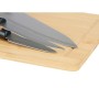 Set de Cuchillos Tabla de cortar Queso Bambú (6 Unidades)