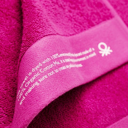 Serviette de toilette Benetton ORGÁNIC BE Fuchsia 70 x 140 cm