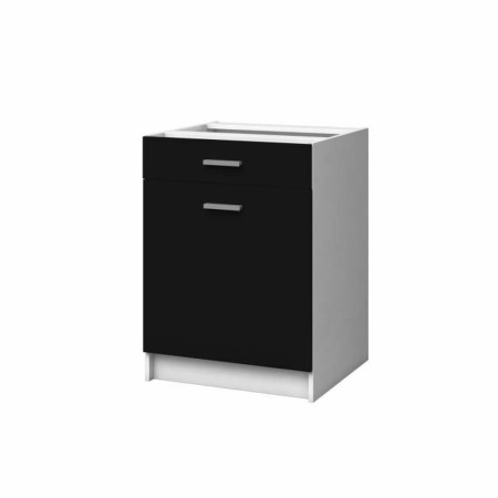 Mueble Auxiliar 60 cm Blanco Negro mate