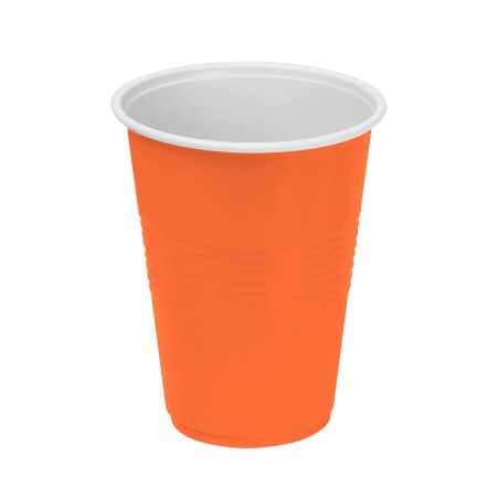 Set de vasos reutilizables Algon Naranja 10 Unidades 450 ml