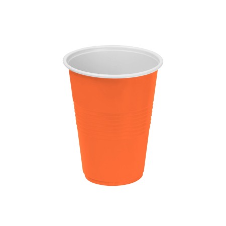 Set de vasos reutilizables Algon Naranja 25 Unidades 250 ml