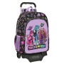 Mochila Escolar con Ruedas Monster High Creep Negro 33 x 42 x 14 cm