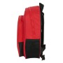 Mochila Escolar Sevilla Fútbol Club Negro Rojo 28 x 34 x 10 cm