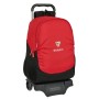 Mochila Escolar con Ruedas Sevilla Fútbol Club Negro Rojo 32 x 44 x 16 cm