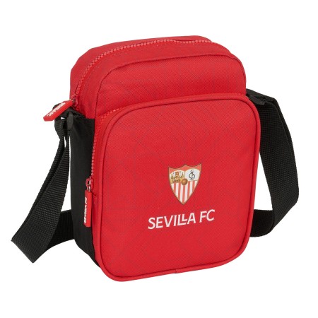 Bolso Bandolera Sevilla Fútbol Club Negro Rojo 16 x 22 x 6 cm