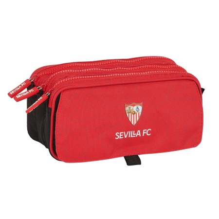 Portatodo Doble Sevilla Fútbol Club Negro Rojo 21,5 x 10 x 8 cm