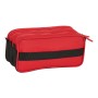 Trousse Fourre-Tout Double Sevilla Fútbol Club Noir Rouge 21,5 x 10 x 8 cm