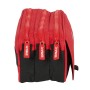 Trousse Fourre-Tout Double Sevilla Fútbol Club Noir Rouge 21,5 x 10 x 8 cm