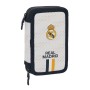 Plumier double Real Madrid C.F. Blanc 12.5 x 19.5 x 4 cm (28 pcs)