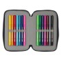 Plumier double Real Madrid C.F. Blanc 12.5 x 19.5 x 4 cm (28 pcs)